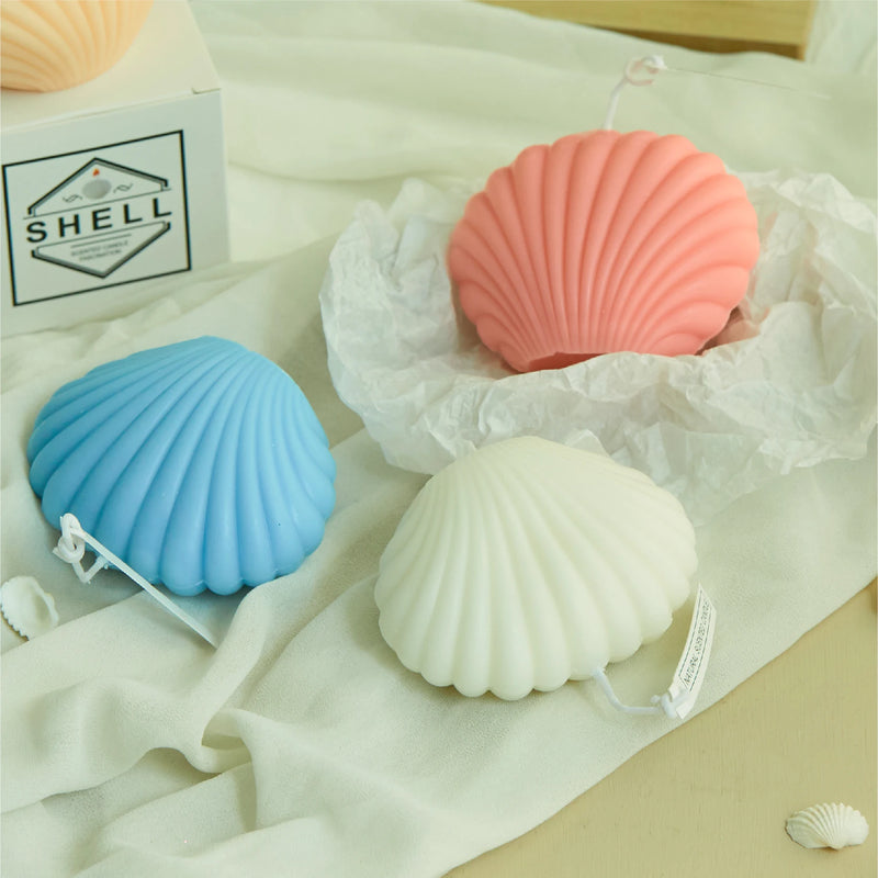 Shell Candle Home Decoration Shooting Background Props  Birthday Decoration Soy Wax Scented Candles