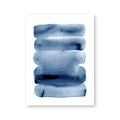 Modern Minimalist Abstract Watercolor Wall Art Navy Blue Painting Large Poster And Print For Home Decor