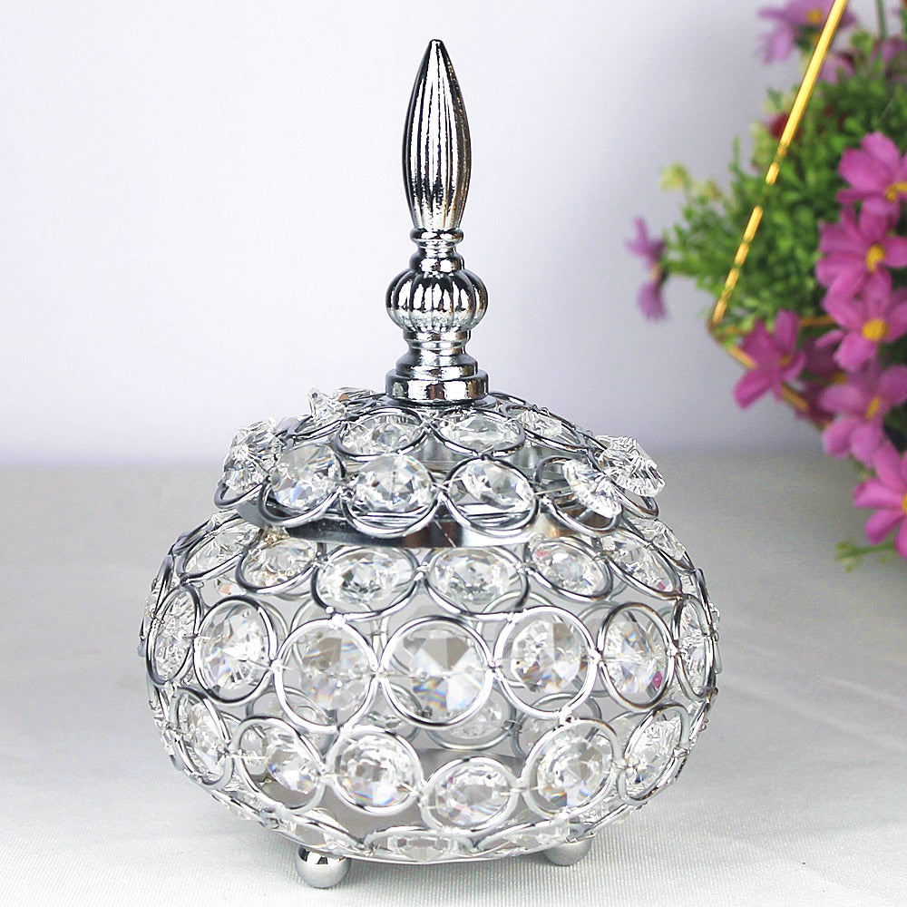 Crystal Candle Holder- Beautiful Decor Piece for Home, Party and Gifts