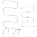 Wall Mounted Towel Shelf with Adjustable Towel Bar and Movable Hooks No Assembly Required