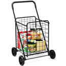 Heavy Duty Folding Utility Shopping Double Cart