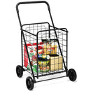 Heavy Duty Folding Utility Shopping Double Cart