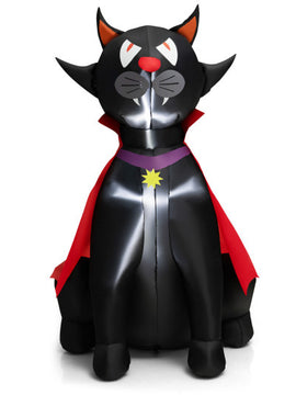 4.7 Feet Halloween Inflatable Vampire Cat with Red Cloak