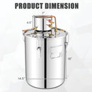 Water Alcohol Distiller with 2 Stainless Steel Pots