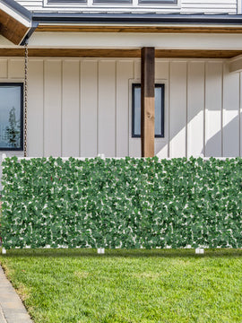 Artificial Lily Leaf Privacy Fence for Garden Yard Balcony Deck