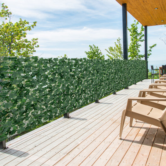 Artificial Lily Leaf Privacy Fence for Garden Yard Balcony Deck