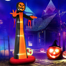 8 Feet Giant Halloween Inflatable Ghost with Built-in LED Lights and Mirror Face