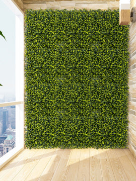 12 Pieces 20 Inch x 20 Inch Artificial Hedge Eucalyptus Panels