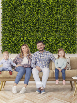 12 Pieces 20 Inch x 20 Inch Artificial Hedge Eucalyptus Panels