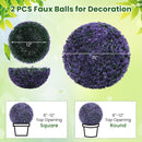 15 Inch Round Artificial Plant Boxwood Topiary Balls Set of 2 for Indoor Outdoor