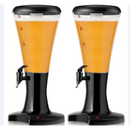 Set of 2 3L Draft Beer Tower Dispenser with LED Lights