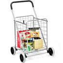 Heavy Duty Folding Utility Shopping Double Cart