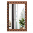 24 x 36 Inches Rustic Wall Mirror with Solid Wood Frame for Living Room Bedroom