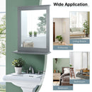 Wall-Mounted Multipurpose Vanity Mirror with Shelf