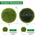2 PCS 20 Inch Artificial Plant Boxwood Topiary Ball