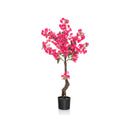 2 Pack 41 Inch Artificial Plum Blossom Tree Fake Floral Plant with 92 Flowers