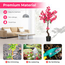2 Pack 41 Inch Artificial Plum Blossom Tree Fake Floral Plant with 92 Flowers