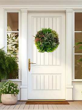 2 Pack Square Framed Artificial Foliage Wall Art