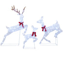 3-Piece Pre-Lit Christmas Deer Family Set