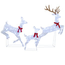 3-Piece Pre-Lit Christmas Deer Family Set