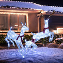 3-Piece Pre-Lit Christmas Deer Family Set