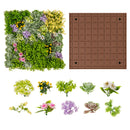 20" x 20" 3D Hanging Succulents with 10 Types of Mixed Faux Plants for Balcony Home