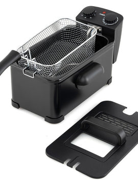 3.2 Quart Electric Stainless Steel Deep Fryer with Timer