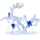 3-Piece Pre-Lit Christmas Deer Family Set