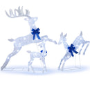 3-Piece Pre-Lit Christmas Deer Family Set