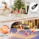 3-Piece Pre-Lit Christmas Deer Family Set