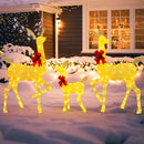 3-Piece Pre-Lit Christmas Deer Family Set