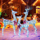 3-Piece Pre-Lit Christmas Deer Family Set