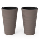 45 cm Tall Flower Pot Set of 2 with Insert Bucket and Handle Design