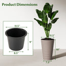 45 cm Tall Flower Pot Set of 2 with Insert Bucket and Handle Design