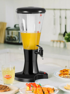 Set of 2 3L Draft Beer Tower Dispenser with LED Lights
