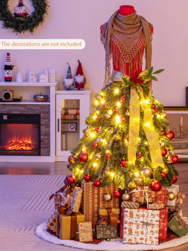 5 FT Pre-lit Mannequin Artificial Christmas Tree Dress Form Xmas Tree
