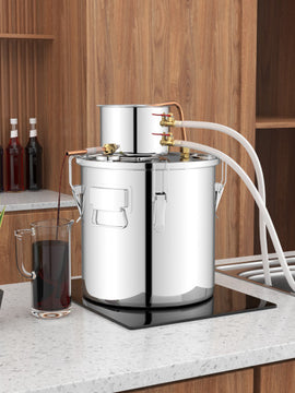 Water Alcohol Distiller with 2 Stainless Steel Pots