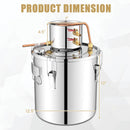 Water Alcohol Distiller with 2 Stainless Steel Pots