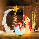 6 Feet Lighted Nativity Scene with 240 LED Lights