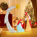 6 Feet Lighted Nativity Scene with 240 LED Lights