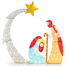 6 Feet Lighted Nativity Scene with 240 LED Lights