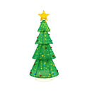 6.2 Feet Collapsible Christmas Tree with 200 Built-in LED Lights and Top Star Decoration