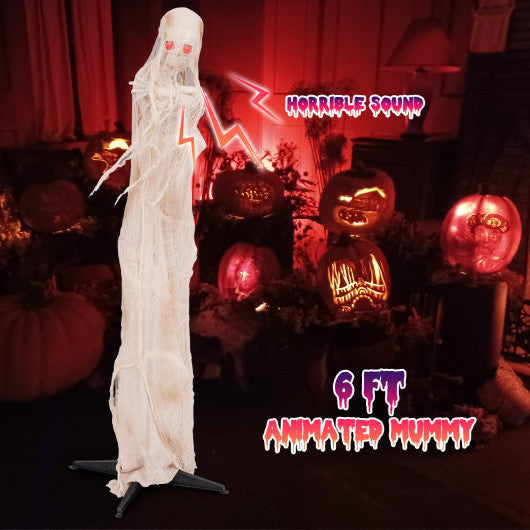 Lighted and Animated Halloween Decoration Outdoor Skeleton with LED