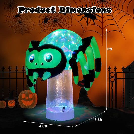 6 Feet Halloween Inflatable Blow-Up Spider