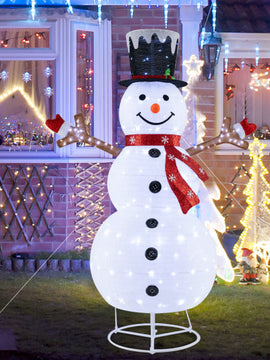 Pre-Lit Pop-up Christmas Decoration with 180 Cold White LED Lights