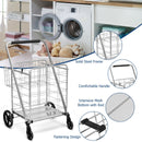 Heavy Duty Folding Utility Shopping Double Cart