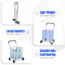 Heavy Duty Folding Utility Shopping Double Cart