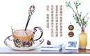 201-300ml enamel coffee cup set dish Saucer  Set European style mug cup tea cup tea set