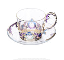201-300ml enamel coffee cup set dish Saucer  Set European style mug cup tea cup tea set