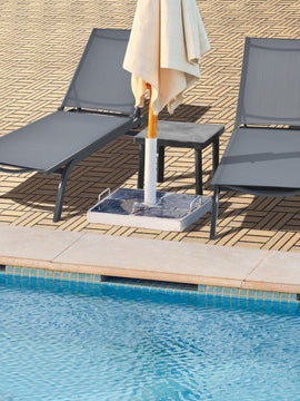 10 Pieces 12 x 12 Inch Acacia Wood Interlocking Check Deck Tiles